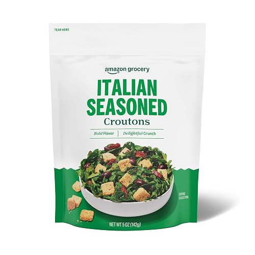 Amazon Grocery, Italian Seasoned Croutons, 5 Oz (Previously Amazon Fresh, Packaging May Vary)