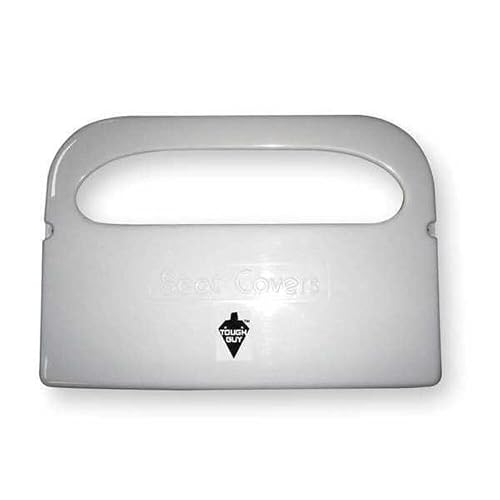Wall-Mount Toilet Seat Cover Dispenser, Plastic, White, PK2