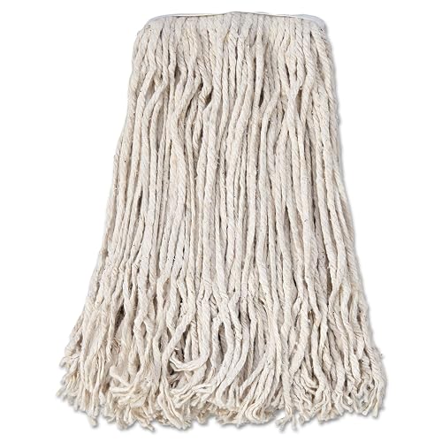 Boardwalk CM02024S Banded Cotton Mop Head, 24, White, 12/carton