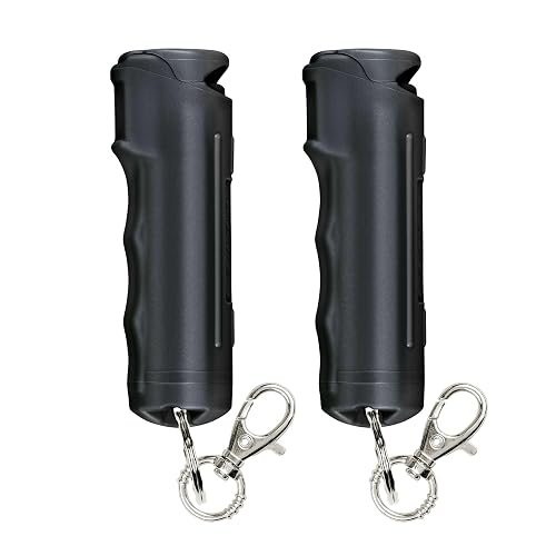 Sabre Pepper Gel Spray with Fast Flip Top Safety & Snap‑Clip Keychain for Self Defense - Max Strength with UV Dye, Finger Grip, Reduces Wind Blowback,10-Sec Spray,14ft Range, Made in USA, 0.54 fl oz