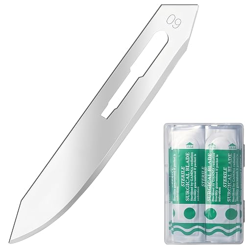 UTOTU #60 Scalpel Blades Stainless Steel Replacement Blades Utility Knife Blade for Knives (25)