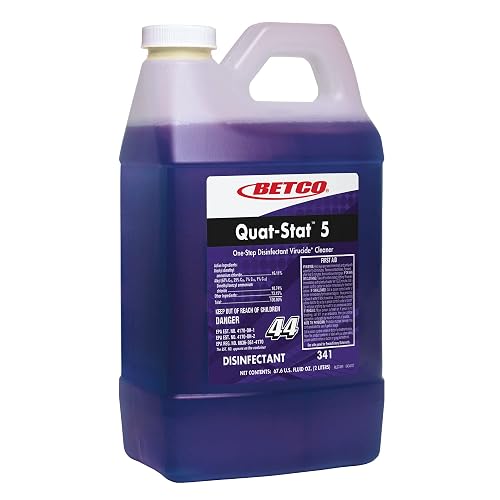 Betco® Quat-Stat 5 Disinfectant, Lavender, 67.6 Oz Bottle, Case of 4