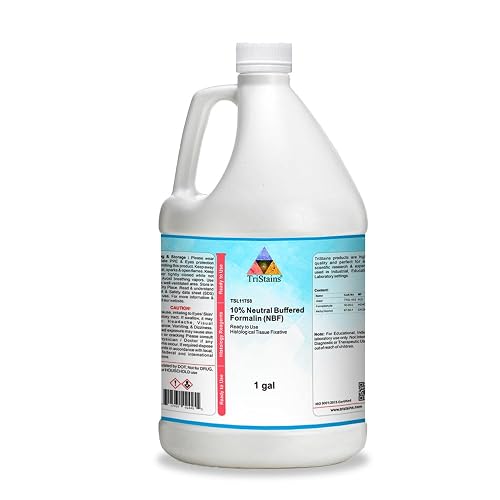 10% Neutral Buffered Formalin (NBF) Ready-to-Use Histological Tissue Fixative, Formaldehyde Wet Specimen Preservation, Research Chemical 1Gal