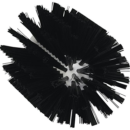Vikan 5380-103-9 Stiff Tube Brush, Polyester, 3-7/8" x 6-1/2" OAL, Black