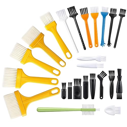 24 Pcs Small Cleaning Brush Mini Anti Static Brush Keyboard Brushes Electronic Cleaning Brushes for Computer Keyboard Laptop Motherboard Camera Car Vents Small Space