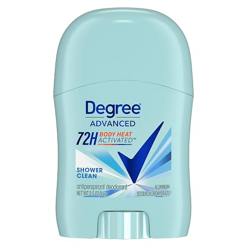 Degree Advanced Antiperspirant Deodorant Shower Clean 0.5 oz 36 Count | 72-Hour Sweat & Odor Protection for Women. With MotionSense Technology