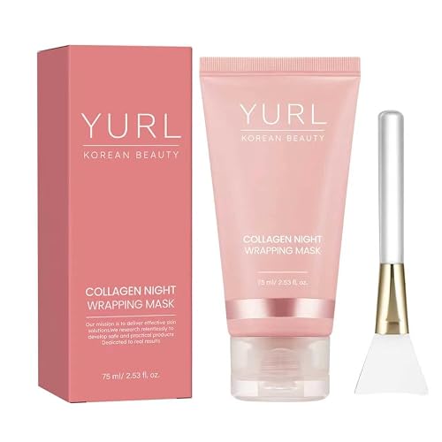 Ailutle YURI Collagen Night Wrapping Mask, Overnight Peel‑Off Face Mask | Elasticity Hydration & Skin Balance Renewal, Lightweight Daily Night Care for All Skin Types,2.54 Fl Oz