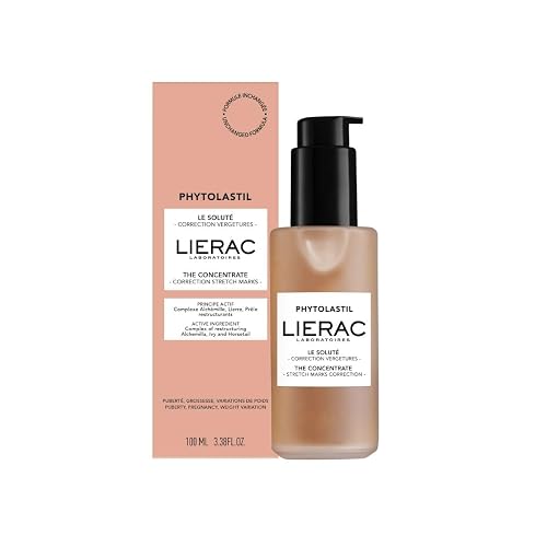 Lierac Phytolastil Stretch Mark Correction Concentrate 100 ml | Reduces Appearance Of Stretch Marks, Fragrance-Free Serum, 8-Week Routine, AIP Complex, 98% Natural-Origin