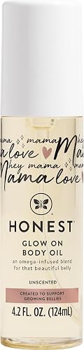 The Honest Company Belly Oil, Hypoallergenic, Fragrance-Free, 4.2 fl oz | Gentle Daily Skincare, 4.2 Fl Oz. Fragrance-Free, Hypoallergenic, Plant-Based. For Sensitive Skin.