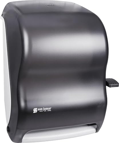 San Jamar T1100TBK Lever Roll Towel Dispenser w/o Transfer Mechanism- Black
