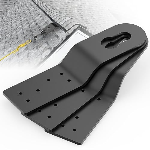 Gadgetzan 3 Pack Permanent Roof Safety Anchors for Fall Protection, Black