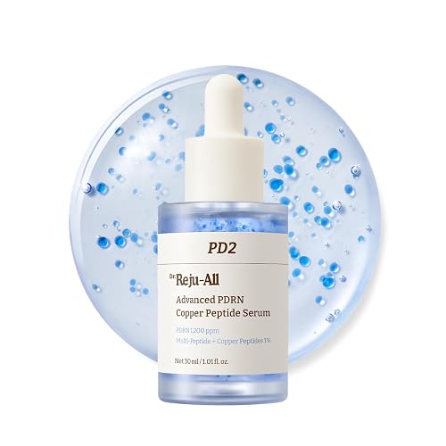 Dr.Reju-All Advanced PDRN Copper Peptide Serum 1.01 Fl Oz | GHK-Cu & PDRN Serum, Copper Peptides for Firming & Skin Elasticity, With Hyaluronic Acid & Hydrolyzed Collagen Peptides