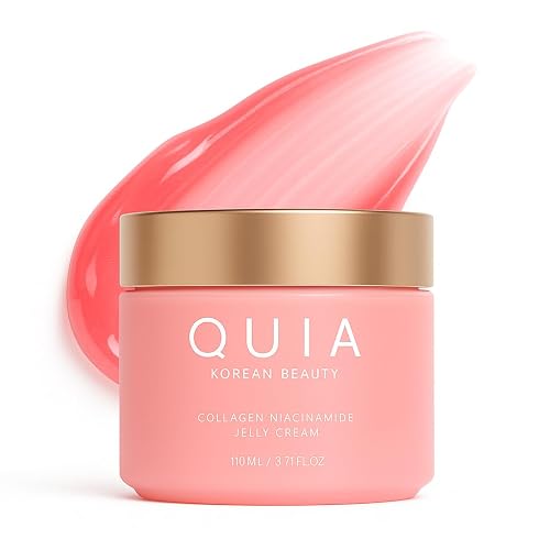 QUIA Collagen Jelly Cream– Fast-Absorbing Glow Under Makeup- Plumper Skin | Niacinamide and Peptides for All Day Hydration- Korean Skincare Non Greasy Moisturizer