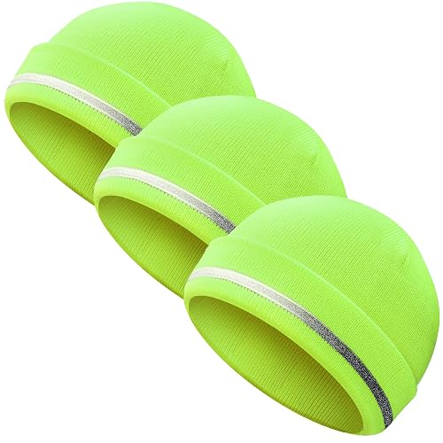 Sintege 3 Pcs Reflective Beanie