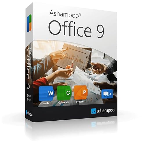 Office 9⁠ Create documents, spreadsheets and presentations with great ease–and excellent compatibility!