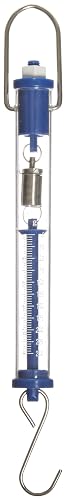 Ajax Scientific Plastic Tubular Spring Scale, 250g/2.5N Weight Capacity, Blue
