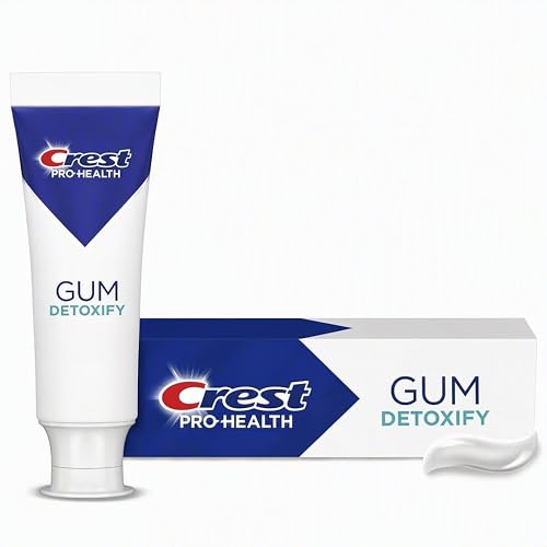 Crest Pro-Health Gum Detoxify Toothpaste 2.6 oz- Anticavity, Antibacterial Fluoride Toothpaste, Clinically Proven Gum, Sensitive, and Enamel Protection, Plaque Control