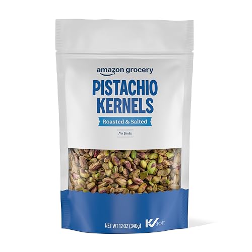 Amazon Grocery, Pistachio Kernels, Roasted & Salted, 12 Oz
