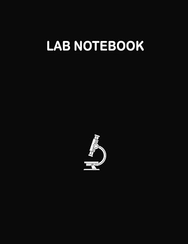 Lab Notebook: Laboratory Notebook for Graduate Science Student Researchers | Size (8.5 x 11 inches) 106 Pages| Quad Ruled Grid |Black Cover