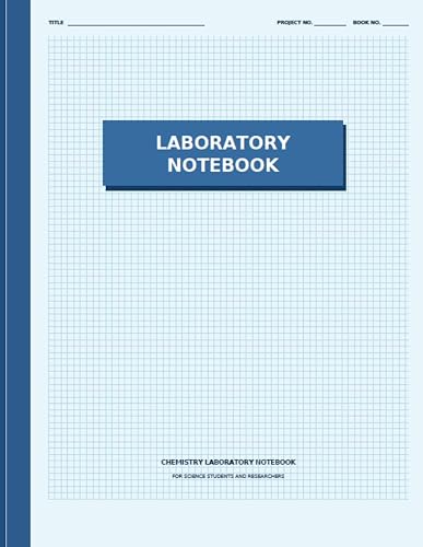 Lab Notebook Chemistry Laboratory Notebook for Science Students and Researchers – 105 Pages, 8.5 x 11 Inch – Perfect Bound Composition Book for Scientific Experiments, and Research Documentation