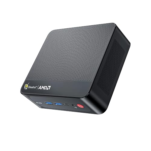 Beelink SER5 Mini PC, AMD Ryzen 5 5500U 6C/12T, 16GB DDR4 480GB NVMe SSD | Mini Computer, Mini Desktop Computer 4K@60Hz Dual Display HDMI&DP WiFi6/BT5.2/WOL/HTPC/W-11 Pro