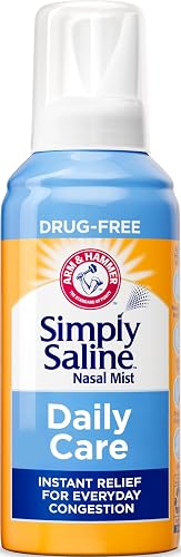 ARM & HAMMER Simply Saline Daily Care Nasal Spray, 4.5 oz | Saline Nasal Spray, Instant Relief, Every Day Congestion