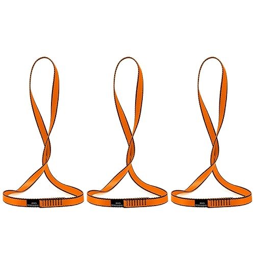 AINIKEY 18MM Nylon Climbing Sling Runner 23KN CE2008/EN566 Rock Climbing Webbing Straps for Outdoor Climbing, Rappelling, Swing, Yoga Hammock etc
