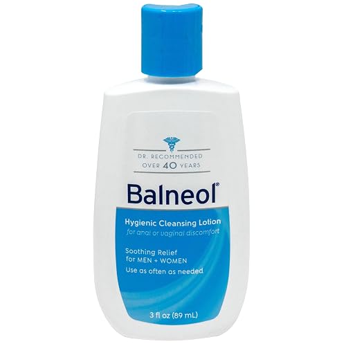 BALNEOL Cleansing Lotion, Relieves Anal & Vaginal Irritation, 3oz | Cleanses, soothes, moisturizes, and relieves irritation and itching for diarrhea, hemorrhoids, pregnancy, and postpartum use