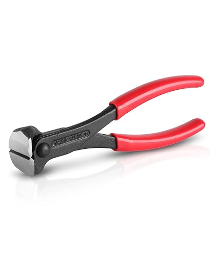 Bates- Nail Puller, 7 Inch Steel End Cutting Pliers | Non-Slip Handle Nail Remover Tool End Nippers for Pulling Nails and Cutting Wires