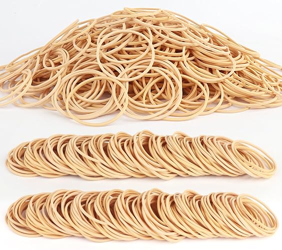1100Pcs Rubber Bands Size #16 Rubberbands Light Brown Elastics Rubber Bands | Size16 Elastic Rubber Band #16 Thin Small Rubber Band for Office Supplies Home Supply File Folder