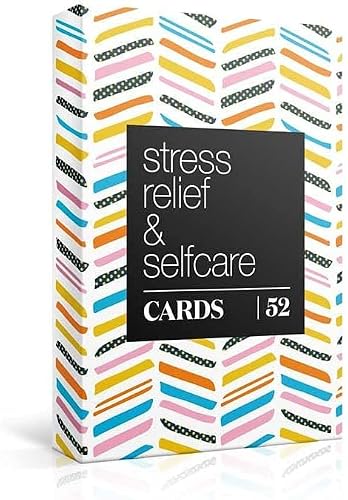 Allura & Arcia 52 Stress Less & Self Care Cards - Mindfulness & Meditation Exercises - Anxiety Relief & Relaxation
