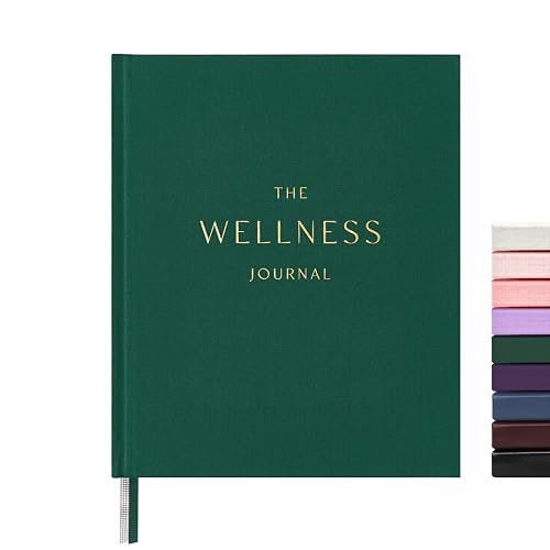 &And Per Se Wellness Journal, Self Care & Daily Journal for Women with Habit Tracker, Diet & Goals, Undated, 6.5" x 8" (Forest Green)