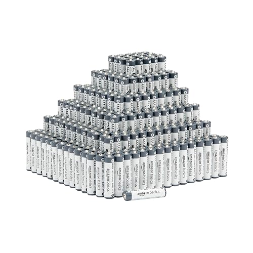 Amazon Basics 300-Pack AAA Long-Lasting Alkaline Industrial Batteries for Professional Devices, 1.5 Volt, Mercury-Free, 5-Year Shelf Life