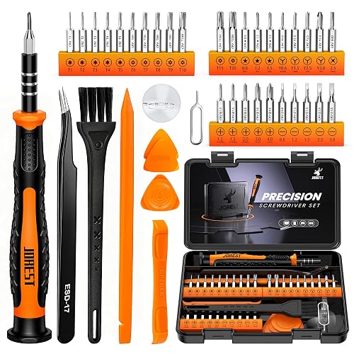 JOREST Small Precision Screwdriver Set with Torx Triwing Phillips, Mini Repair Tool Kit for Macbook, Computer, Laptop, PC, iPhone, PS5, Xbox, Switch, Glasses, Watch, Ring Doorbell, Electronics
