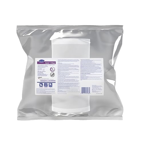 Oxivir Diversey 1 Disinfectant Peroxide Wipes, Extra Large, 160 Wipes | 1 Minute Contact Time, Hard Surface Cleaning, Sanitizer, No Added Fragrance, Hydrogen Peroxide Technology