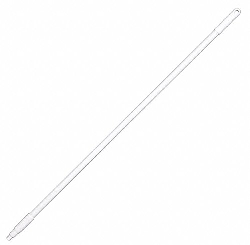 Broom Handle,Fiberglass,White,49-57/64"