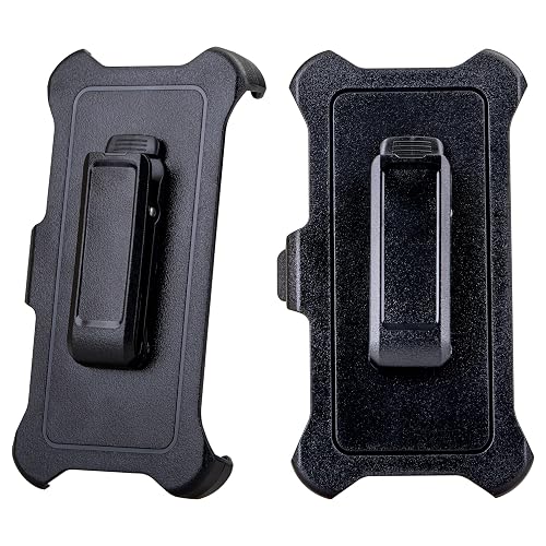 WallSkiN 2 Pack Replacement Belt Clip Holster (Only!) for Apple iPhone 16 OtterBox Defender Series Case | Clip for Belt Holder (Case Not Included)