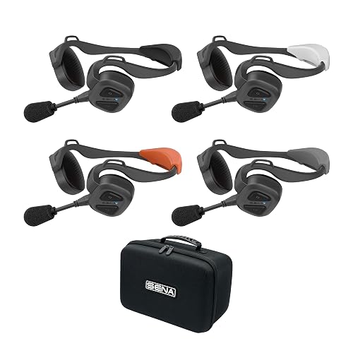 Sena Nautitalk Bosun On Board Crew Communication Headset for Sailing & Yachting, a.k.a. Marriage Saver, 4-Quad Pack