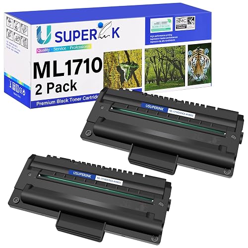 SuperInk 2 Pack ML-1710 ML1710 ML-1710D3 Toner Cartridge Compatible for Samsung ML-1740 ML1740 ML-1500 ML-1510 ML-1510B ML-1710 ML-1710B ML-1710D ML-1710P ML-1750 ML-1755 Printer