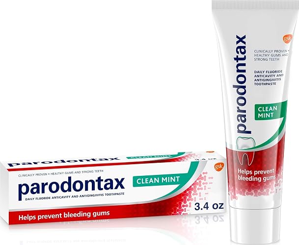 Parodontax Toothpaste for Bleeding Gums, Gingivitis Treatment and Cavity Prevention, Clean mint - 3.4 Ounces