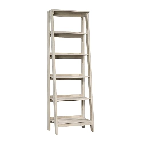 Sauder Trestle 5 Bookcase/Book Shelf, L: 23.54" x W: 16.61" x H: 71.14", Chalked Chestnut finish