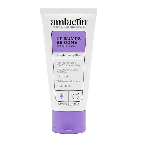 Amlactin KP Bumps Be Gone Body Cream, 15% Lactic Acid, 3 oz | 15% lactic acid body cream helps smooth keratosis pilaris bumps, exfoliate rough skin and moisturize dry areas.