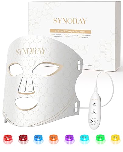 LED Red Light Therapy Face Mask for Anti-Aging Skin Care | Wireless, Rechargeable, At-Home Use, LED Light Therapy, Anti-Aging