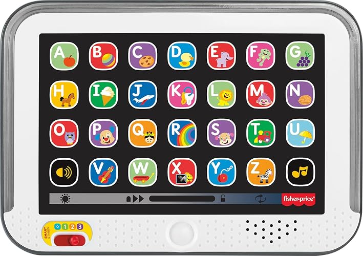 Fisher-Price Laugh & Learn Smart Stages Tablet | Pretend Computer, 100+ Educational Songs & Phrases, 28 Buttons, Lights, Infants & Toddlers Ages 1+ Years
