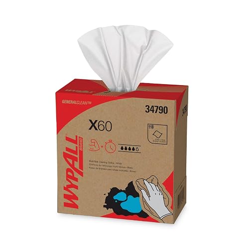 WYPALL X60 Teri Wipes, Nylon, 9-1/8 x 16-7/8, 126/bx, 10/Carton