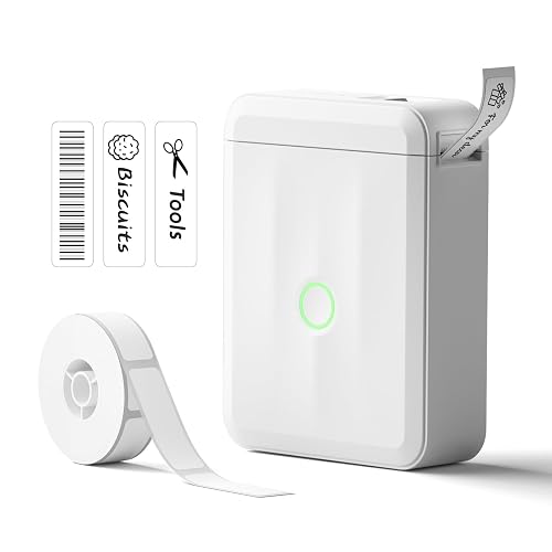 NIIMBOT D110 Upgrade Mini Label Maker, Bluetooth Thermal Printer for Daily | Portable Label Maker Machine with Tape, Creative Templates for School Supplies, Kitchen, Pantry, Storage, Files and Business