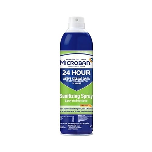 Microban 8218230130 Sanitizing Aerosol Spray 15oz
