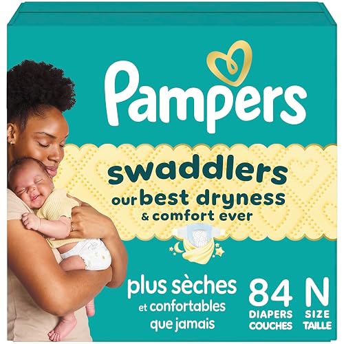 Swaddlers Newborn Diapers, Size Newborn (up to 10 lbs), 84 Count, Fragrance Free, Hypoallergenic, Absorbent, Pediatrician Recommended, Skin Safe