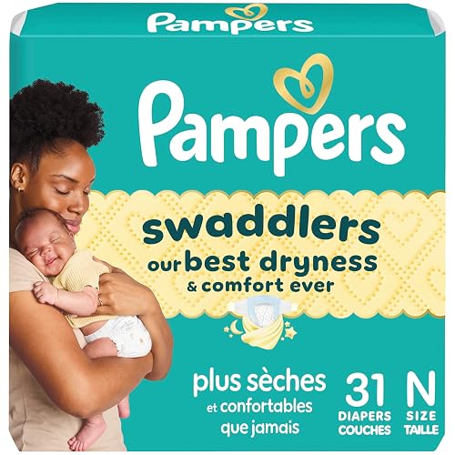 Swaddlers Newborn Diapers, Size Newborn (up to 10 lbs), 31 Count, Fragrance Free, Hypoallergenic, Absorbent, Pediatrician Recommended, Skin Safe