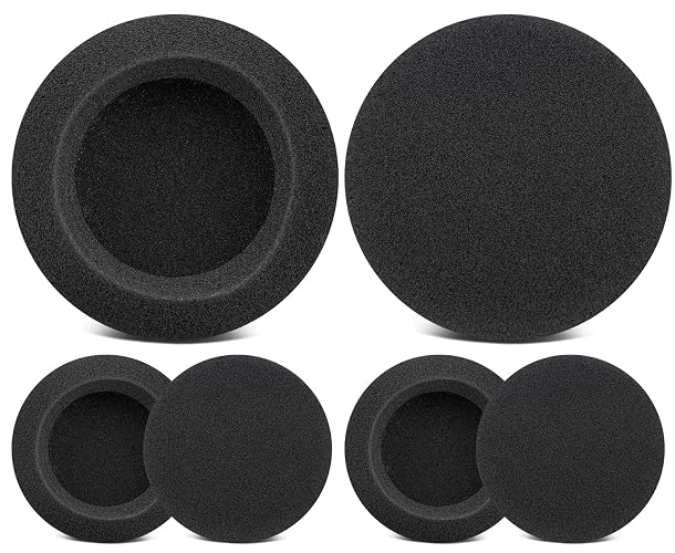 SOULWIT 6Pcs Replacement Earpads for Logitech H340 Headsets, Soft and Durable Sponge Ear Pads Cushions with High-Density Foam - Black